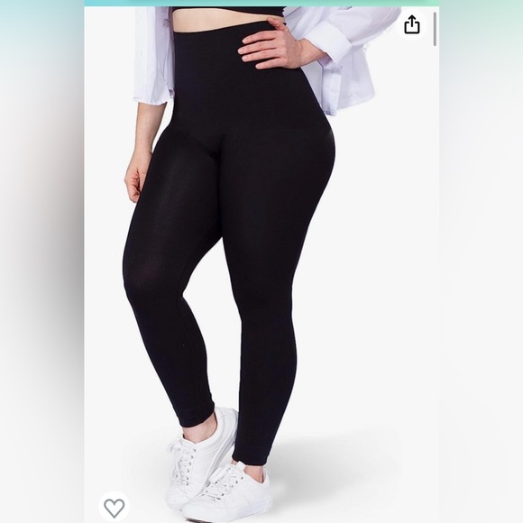 Empetua black high waisted shaping leggings size Large - Picture 2 of 7